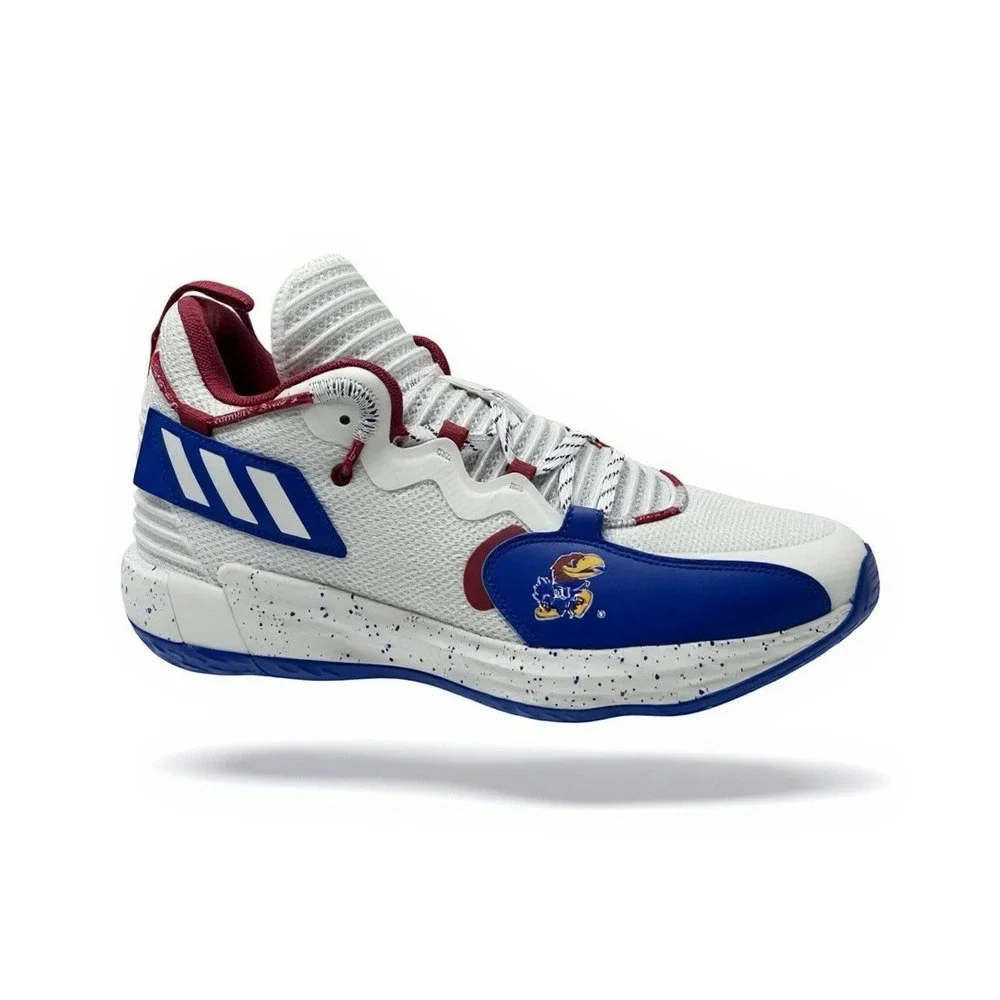 adidas Dame 7 EXTPLY Kansas Jayhawks Player Exclusive Basketball Shoes Size 16 - Picture 1 of 16